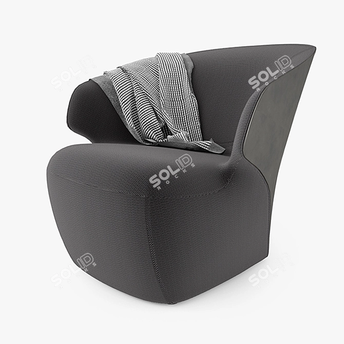 Luxury Zanotta Arom Armchair 3D model image 1