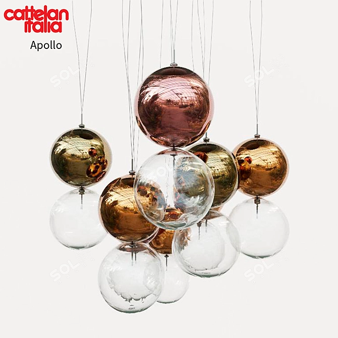 Cattelan Italia Apollo Designer Lamp 3D model image 1