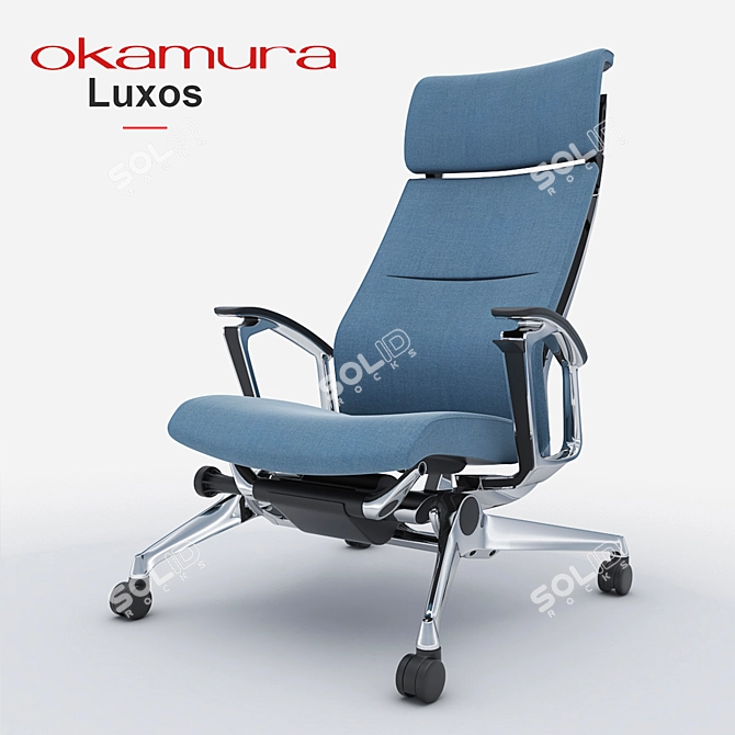 Okamura Luxos: Premium Executive Chair 3D model image 2