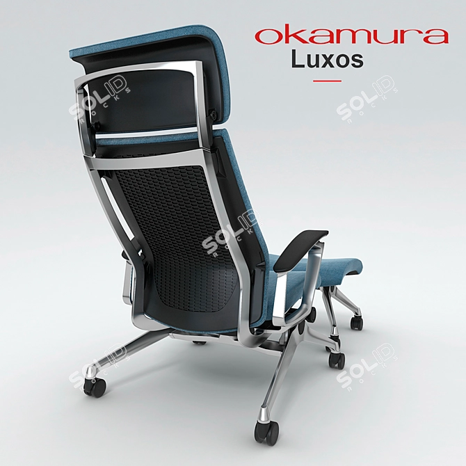 Okamura Luxos: Premium Executive Chair 3D model image 3