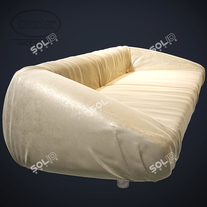 Baxter Fold Sofa: Sleek & Stylish 3D model image 2