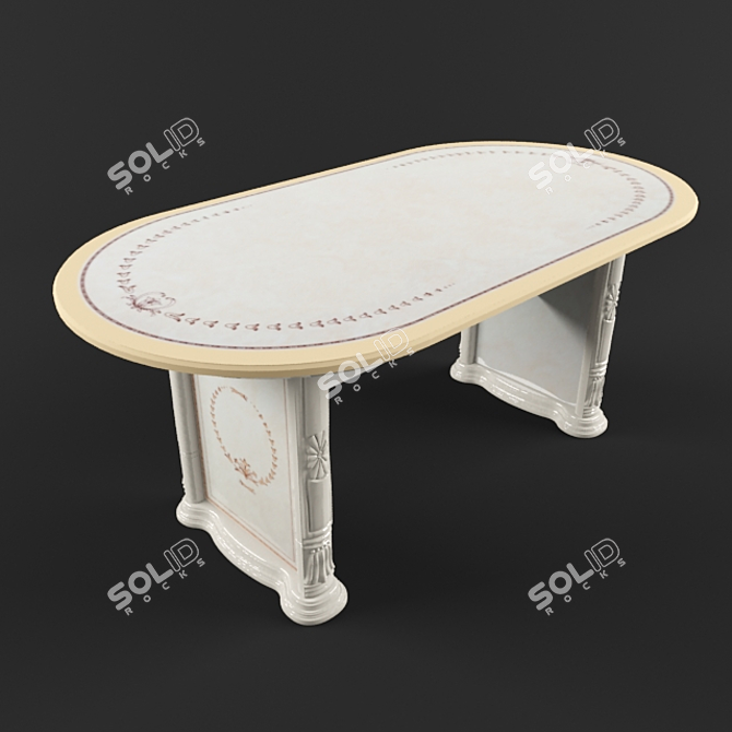 Modern Dining Table in Chicago 3D model image 1