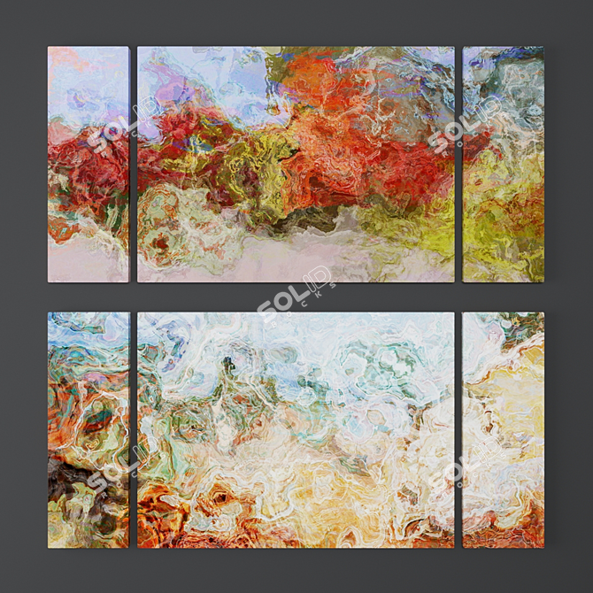 Abstract Paintings Collection: FinnellFineArt 3D model image 2