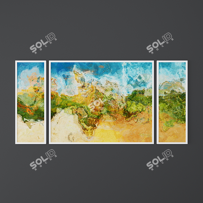 Abstract Paintings Collection: FinnellFineArt 3D model image 3