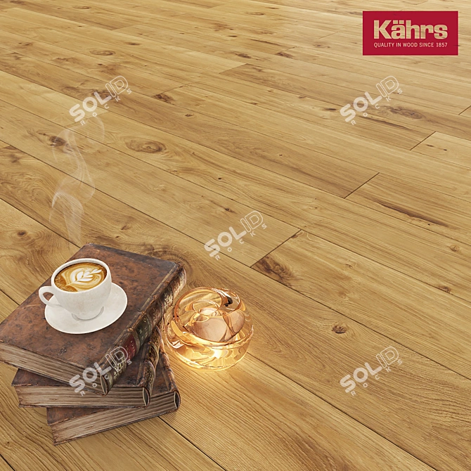  Elegant Supreme Oak Vedbo Parquet 3D model image 1