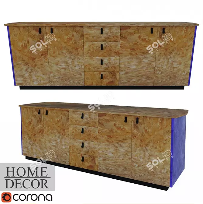 Modern Chest of Home Decor 3D model image 1