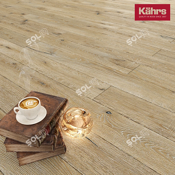 Supreme Kinda Oak Parquet: Stunning 17x14mm Planks 3D model image 1