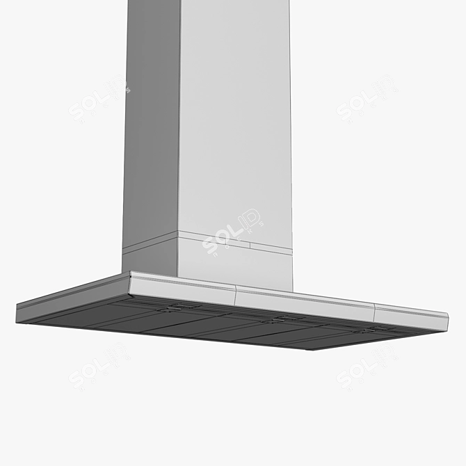 Bosch 90cm Chimney Extractor: DWB098J50B 3D model image 3