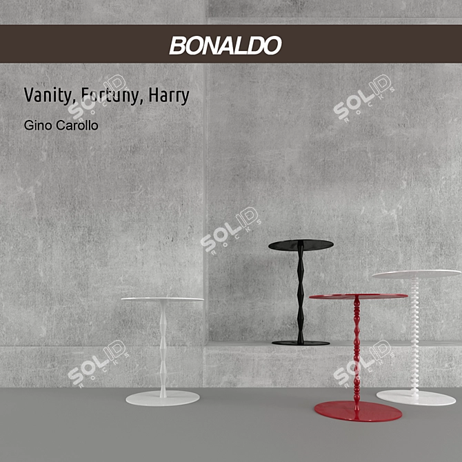 Bonaldo Vanity Fortuny Harry: Minimalistic Elegance for Your Space 3D model image 2