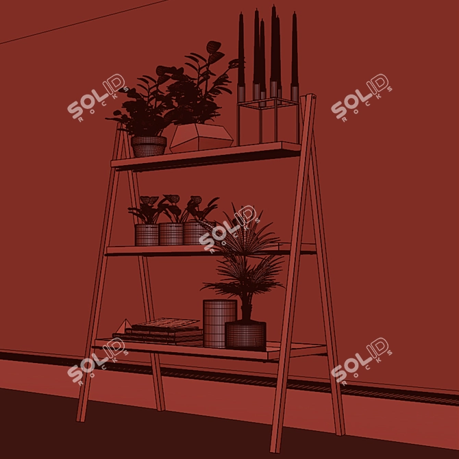 Elegant Home Decor Set 3D model image 2