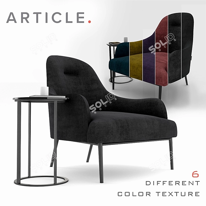 Elevate your space with Embrace Armchair 3D model image 1