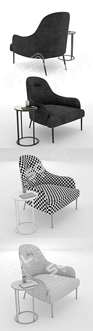 Elevate your space with Embrace Armchair 3D model image 3