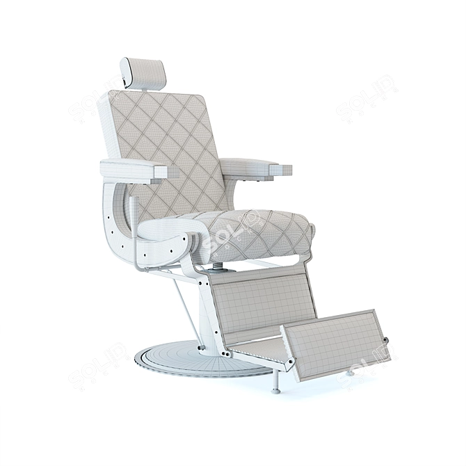 RAFAEL Barber Chair - Model BK143 3D model image 2