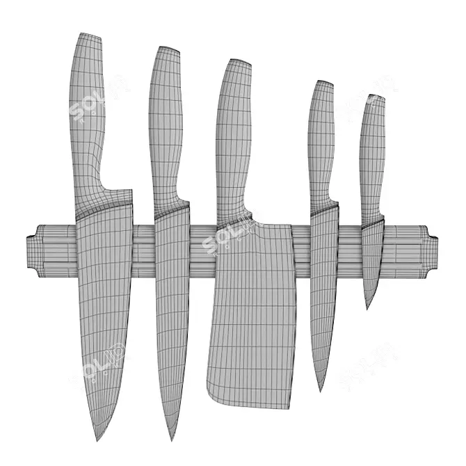 Rondell Messer RD-332 Knife Set 3D model image 2