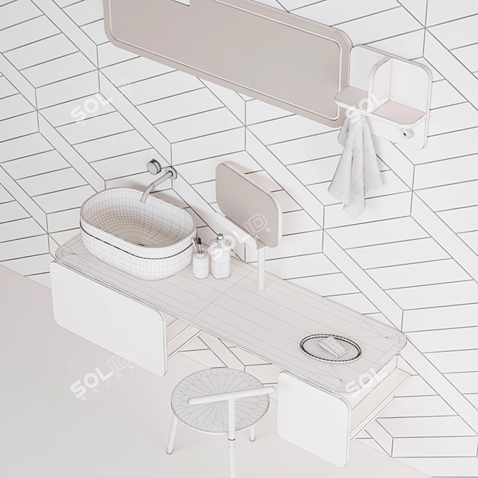 Obolon Bathroom Furniture: Novello Spain 3D model image 3