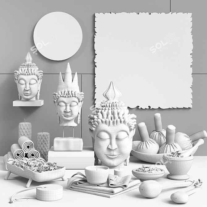Ultimate Spa and Bathroom Set 3D model image 3