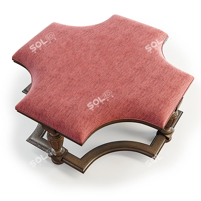 Northam Cocktail Ottoman: Fine Furniture Design at its Finest! 3D model image 2