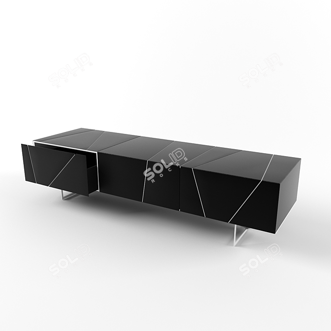 Versatile TV Stand: Max+Obj 3D model image 2