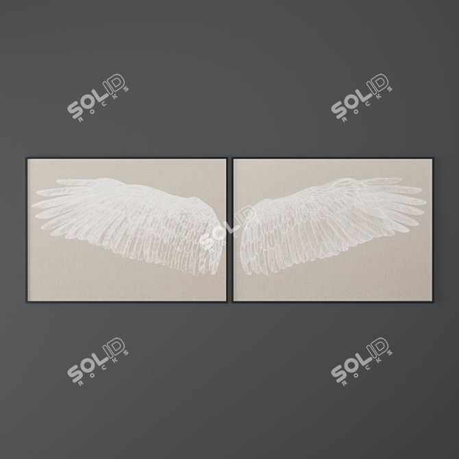 Nature's Wings - Left & Right 3D model image 1