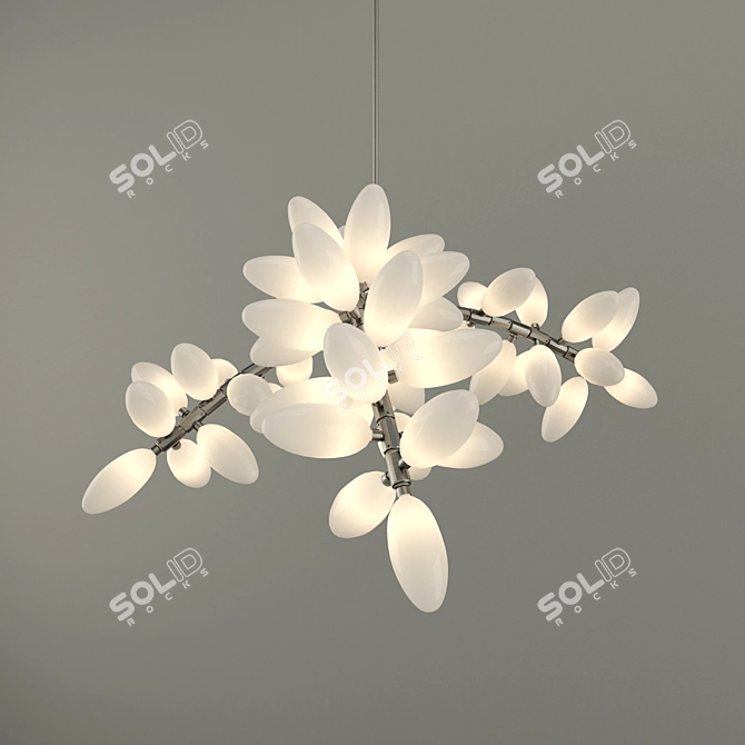 Kingdom Drape Illuminated Pendant 3D model image 2