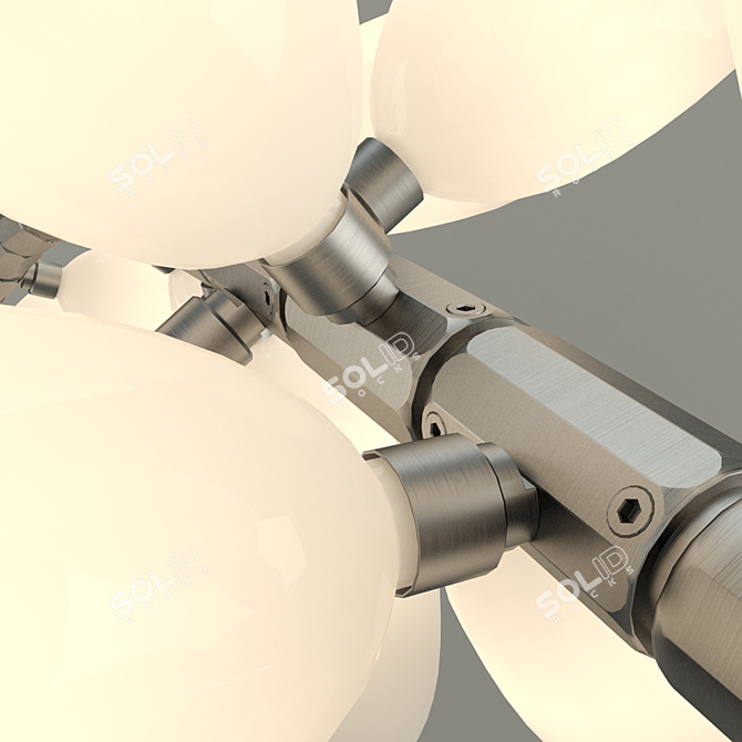 Kingdom Drape Illuminated Pendant 3D model image 3