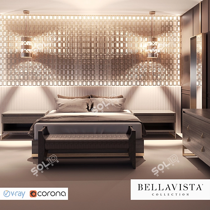 Luxurious Bellavista Furniture Collection 3D model image 1