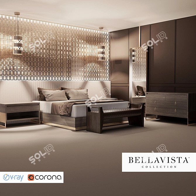 Luxurious Bellavista Furniture Collection 3D model image 2