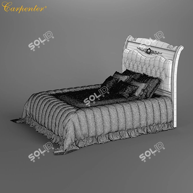 Modern Carpenter Bed Set 3D model image 3