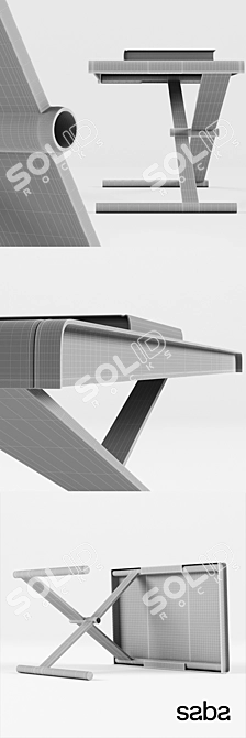 Saba Ananta Table: Stylish and Versatile 3D model image 3