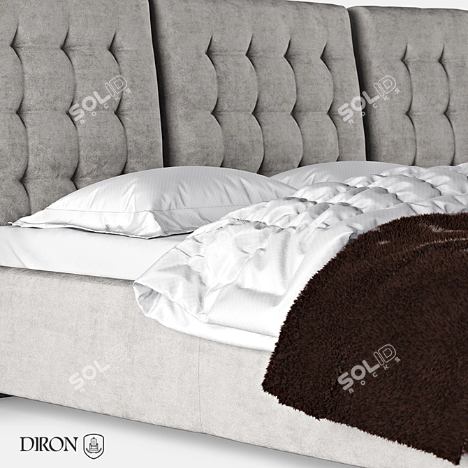 Diron Infinity Bed: Luxurious Comfort 3D model image 2