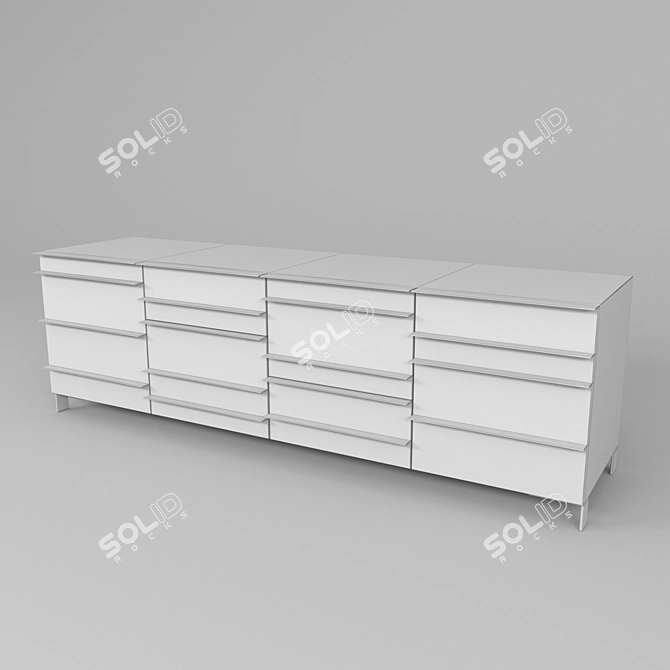 Colors Bois Sideboard: Modern Oak Design 3D model image 3