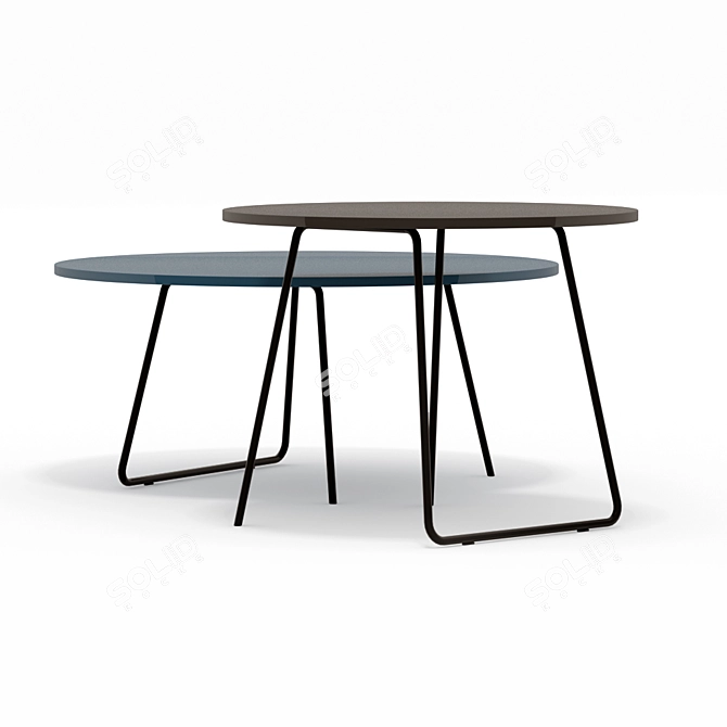 Modern Novamobili Orbis Table Set 3D model image 1