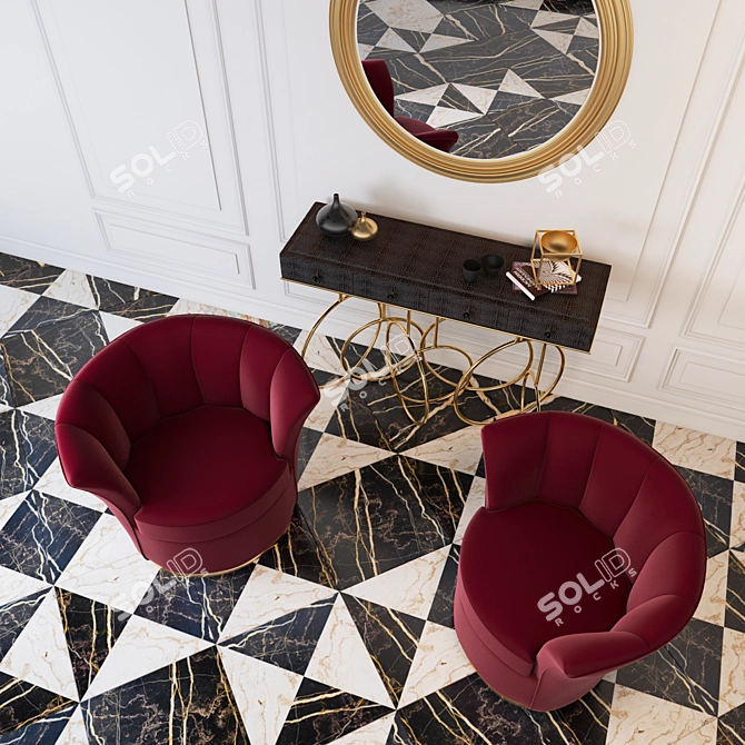 Luxurious Besame Burlesque Furniture 3D model image 2