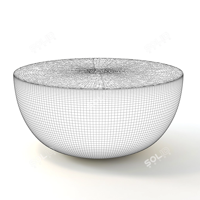 Elegant Forest Round Low Table 3D model image 3