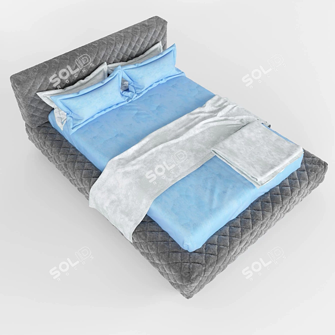 Italian Altrenotti Kabuki IX Bed 3D model image 2