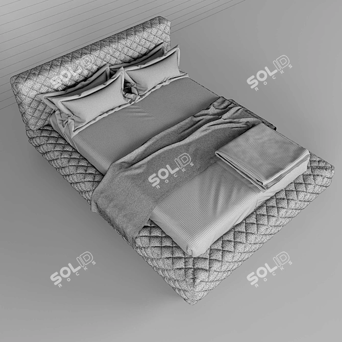 Italian Altrenotti Kabuki IX Bed 3D model image 3