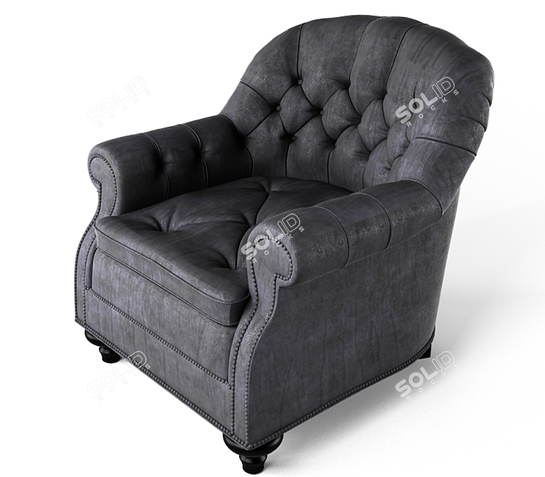 Cozy Armchair Baker: Bake in Style! 3D model image 2