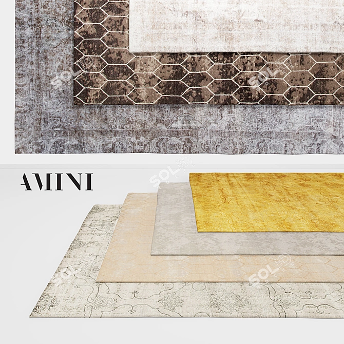  Exquisite Amini Rugs Collection 3D model image 1
