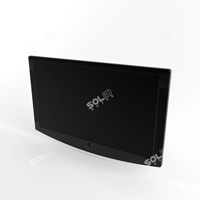 Sleek Render-Ready TV 3D model image 1