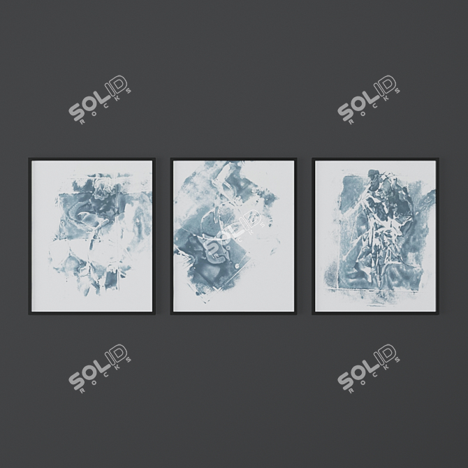 Vibrant Abstract Prints Collection 3D model image 2