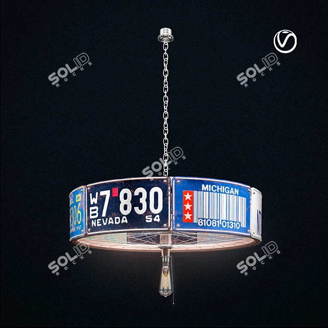 Sleek Lighting Masterpiece 3D model image 1