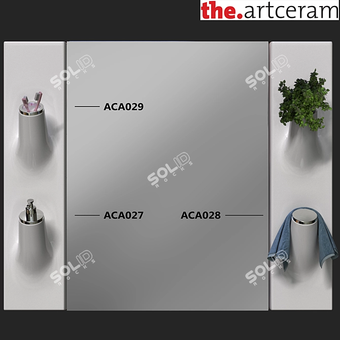 ARTCERAM Sopra & Sotto: Luxury Ceramic System 3D model image 2