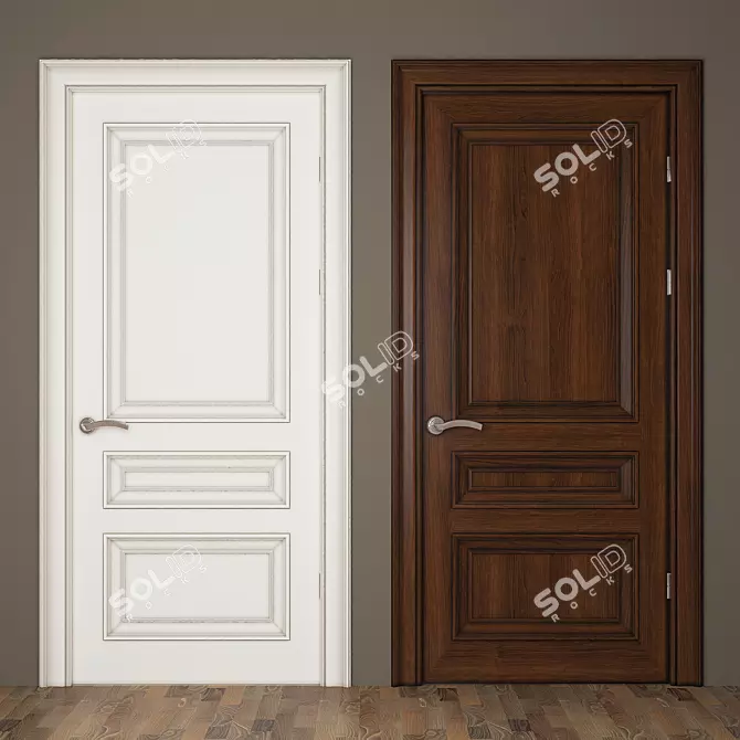 Classic Door 2013 - V-Ray Render 3D model image 1