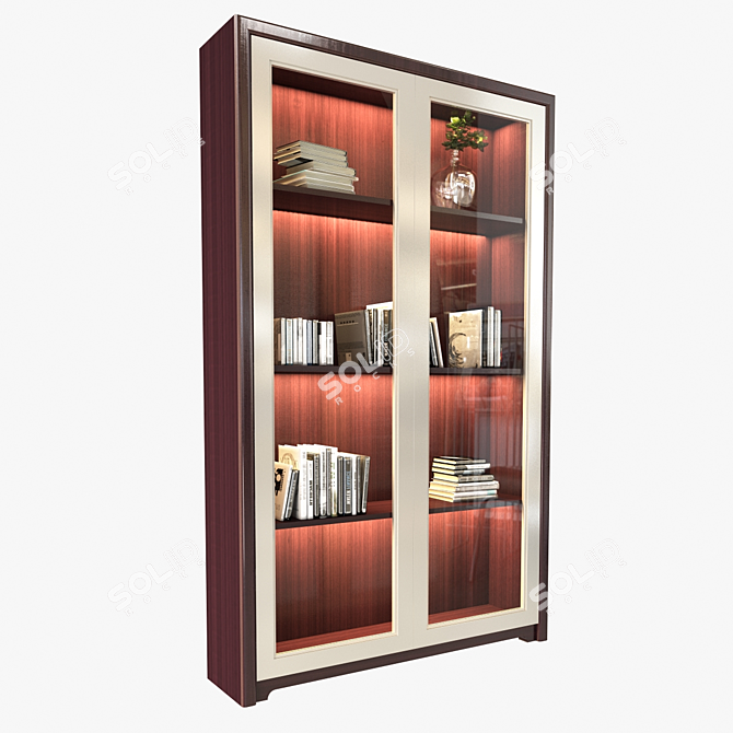Versatile Showcase Cabinet: Ideal for Displaying Decor, Art, Books & More 3D model image 1