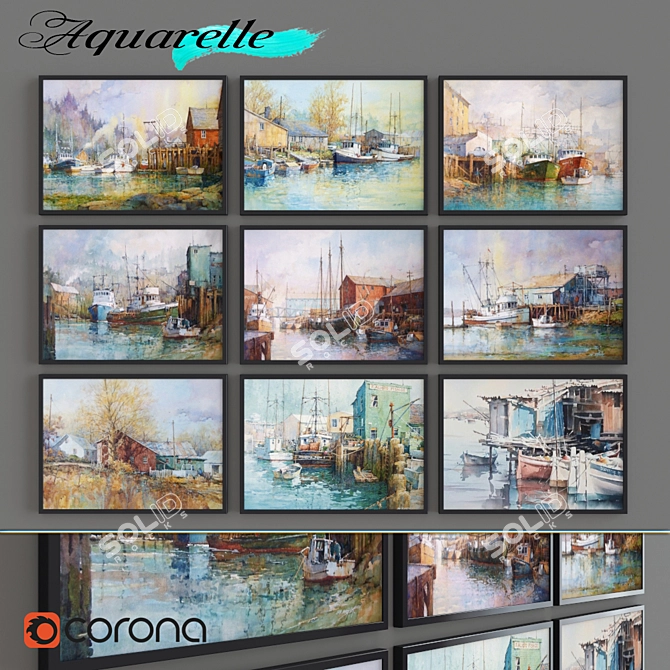 Aquarelle Artworks - Part 13 3D model image 1