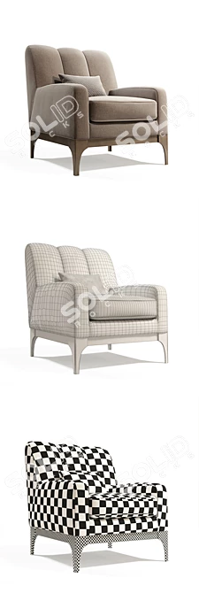 Caroti: Modular Armchair & Decor 3D model image 2