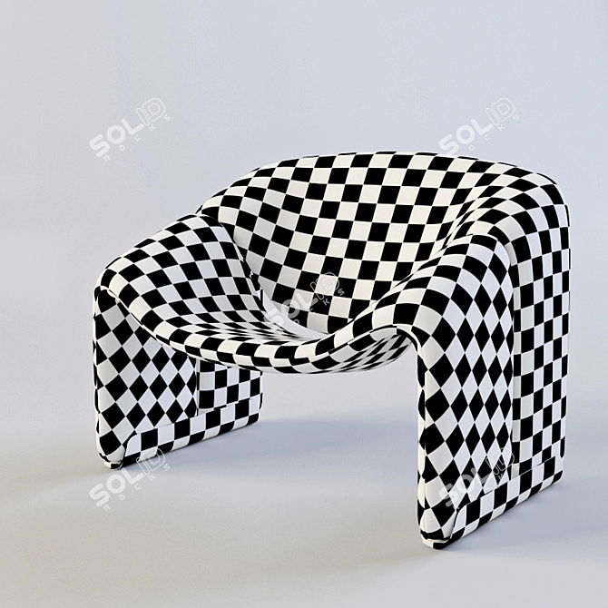 Vibrant Fun F-598 Chair 3D model image 3