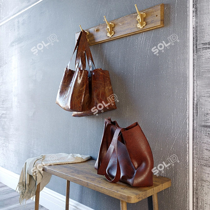 Hallway Harmony: Stylish Essentials Set 3D model image 2