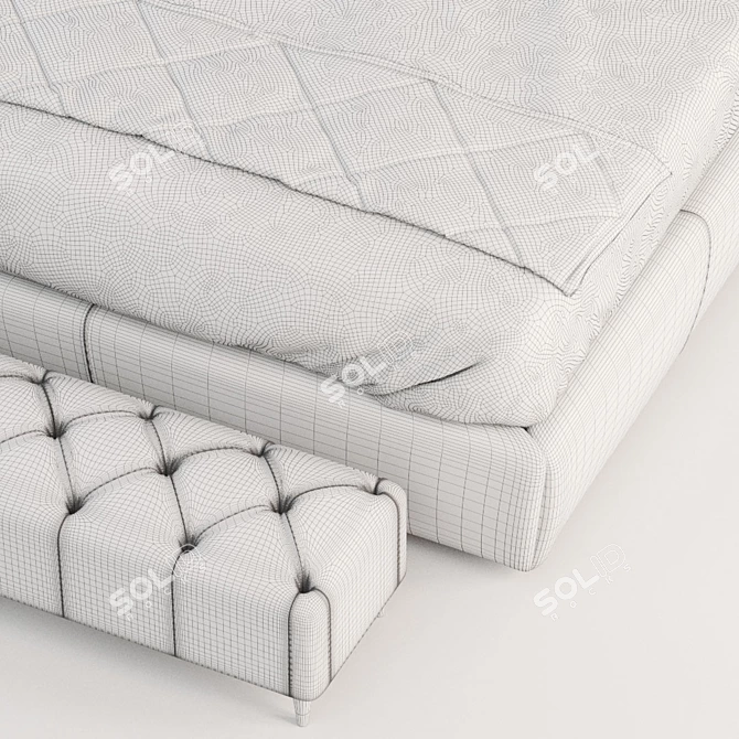 Elegant Memento Bed Collection 3D model image 2