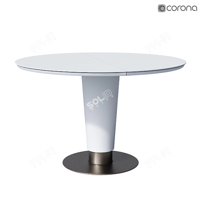 Stylish STUART Folding Table 3D model image 1